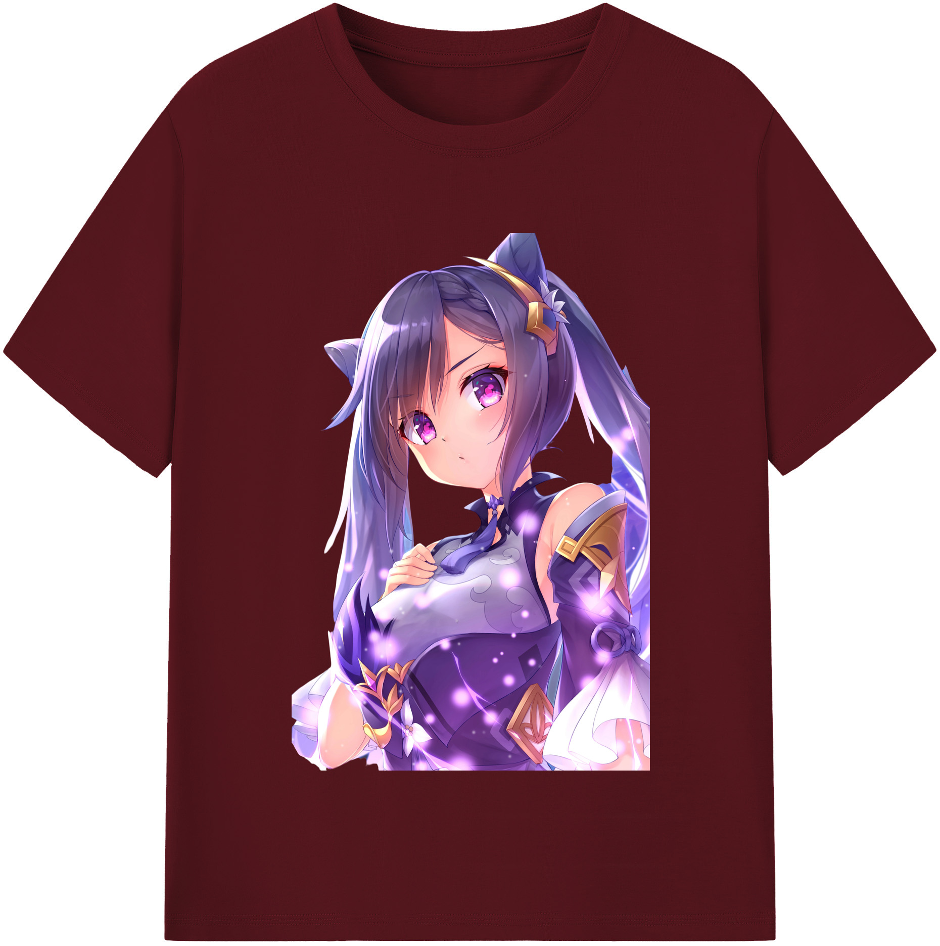 げんし神 刻晴 こくせい genshin Kokusei 綿100％半袖Tシャツ（フロントプリント）